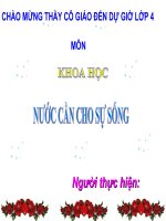 BAI GIANG DIEN TU: KHOA HỌC KHÔNG KHÍ CẦN CHO SỰ CHÁY