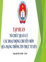 TẬP HUẤN TRƯỜNG HỌC KẾT NỐI