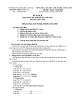 KẾ HOẠCHHọp cha mẹ học sinh khối 6,7 (cuối năm)Năm học 2017- 2018