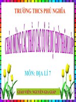 BGĐT tháng 1 Địa 7