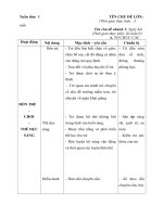 Giao an tuân 1 : Ngày hội đến trường