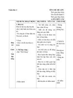 giáo án tuần 2 các bạn của bé