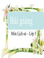 Lịch sử 5 - Tuần 5 - Bài 5 - Phan Bội Châu và phong trào Đông Dương