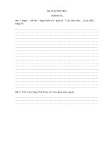 BÀI TẬP BỔ TRỢ TIẾNG VIỆT TUẦN 26