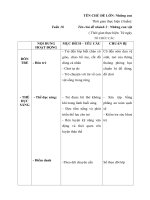 GIÁO ÁN TUẦN 18- NHỮNG CON VẬT SỐNG TRONG RỪNG