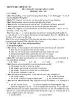 Đề cương ôn tập cuối kỳ I môn Vật lý lớp 8