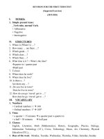 ôn tập hk1 môn tiếng anh20192020  thcs minh đức