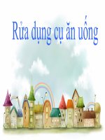 Kĩ thuật 5 - Tuần 11 - Rửa dụng cụ nấu ăn và ăn uống