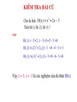 Đại 7- tiết 59- Nghiem cua da thuc mot bien- mai Hằng