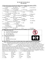 Tải Đề thi thử vào lớp 10 môn tiếng Anh năm học 2018 - 2019 thành phố Hồ Chí Minh -  Đề minh họa môn Tiếng Anh vào lớp 10