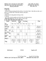 Đề thi học kỳ I - Khối 8 - Bộ môn Địa lý