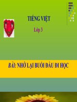 TUAN 6 - CT NHO LAI BUOI DAU DI HOC