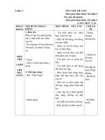 giáo án nhánh 3 lớp học của bé