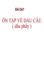 LTVC 5 - Tuần 30 - Ôn tập dấu câu, dấu phẩy