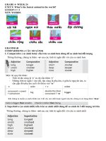 NỘI DUNG ÔN TẬP TRỰC TUYẾN KHỐI 4