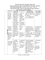 Giáo án tuần 34- Chủ đề nhánh Trường Tiểu học