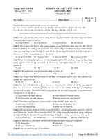 Đề thi giữa HK1 môn Hóa lớp 12 năm học 2017 - 2018