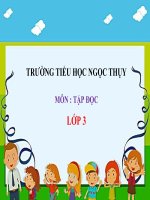 TẬP ĐỌC 3 - TUẦN 13 - CỬA TÙNG