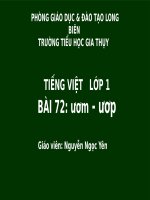 BGĐT - 1A9 - Tuần 16 - Bài 72 - Yên