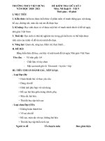 Đề KTGK HKI môn Mĩ thuật 8