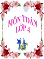 Lớp 4 - Toán - Tuần 23: Phép cộng phân số