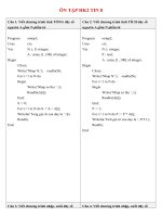 NỘI DUNG ÔN TẬP KIỂM TRA HỌC KỲ II NĂM HỌC 2019-2020