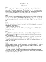 Download 5 câu hỏi thi khảo sát HKI vật lý 8