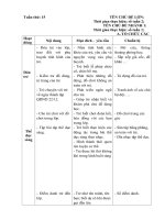 Kế hoạch giáo dục tuần 15- Năm học 2018- 2019