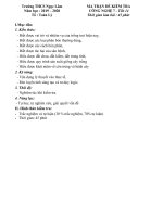 Đề kiểm tra 1 tiết Công nghệ kì 1 lớp 7 năm học 2019-2020