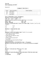 giáo án Tiếng Anh tuần 28