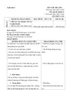 Giáo án tuần 7: chủ đề 