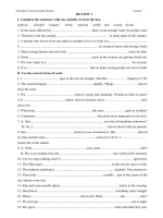 nội dung trọng tâm môn tiếng anh tuần 23153  thcs trần quốc toản