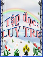 TẬP ĐỌC 1 - TUẦN 32 - LŨY TRE