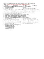 Lớp 12 (Sáng, Tối) - Câu hỏi trắc nghiệm ôn tập Bài 32, 33, 34, 35