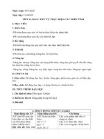 Tiết 13-Thứ tự thực hiện các phép tính