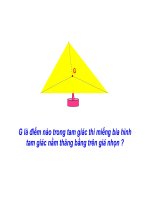 TIẾT 52- HÌNH 7-Tinh chat ba duong trung tuyen cua tam giac- MAI HẰNG