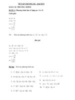 Tài liệu học khối 8 lần 1