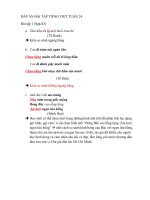 Đáp án Môn Ngữ Văn Lớp 6 - Tuần 24 - 25