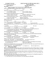 Download Đề kiểm tra HKII hóa học 112