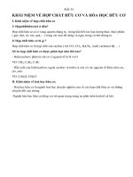 Tài liệu ôn tập trong thời gian nghỉ do dịch COVID-19 - Môn Hóa 9