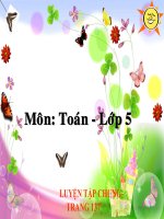 Toán 5 - Tuần 26 - Luyện tập chung Tr137