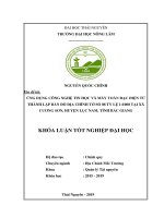 Ứng dụng công nghệ tin học và máy toàn đạc điện tử thành lập bản đồ địa chính tờ số 08 tỷ lệ 1 chia 1000 tại xã cương sơn, huyện lục nam, tỉnh bắc giang​  