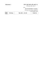 giáo án chính tuần 2; chủ đề lớn: Bé và các bạn; nhánh 2: Lớp học thân yêu của bé