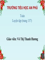 môn tiếng việt và môn toán tuần 26  tiểu học an phú