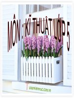 KT5-Tuần 5-Một số dụng cụ nấu ăn