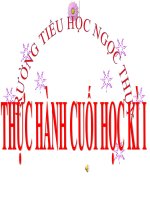 Đạo đức 5 - Tuần 18 - Thực hành cuối Hk1