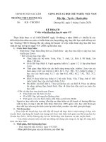 2020 trường THCS Dương Hà