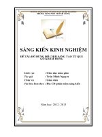Sáng kiến kinh nghiệm cấp thành phố 