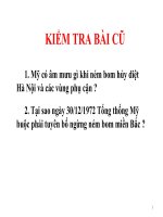 Lớp 5 - Lịch sử - Tuần 27: Lễ kí hiệp định Pari.