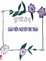 Khoa học - Tuần 18 - Không khí cần cho sự sống